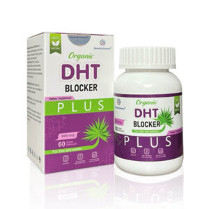 Viên Uống Hỗ Trợ Mọc Râu Tóc Organic DHT Blocker Plus (60 Viên) - Tạm Biệt Dầu Nhờn Nơi Nang Râu Chân Tóc