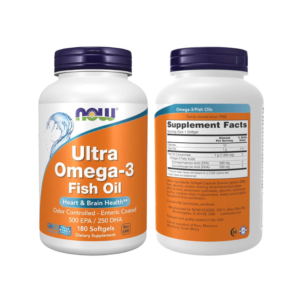 Viên Uống Now Omega 3 Ultra 180 Viên - Dầu Cá Cao Cấp Tinh Khiết
